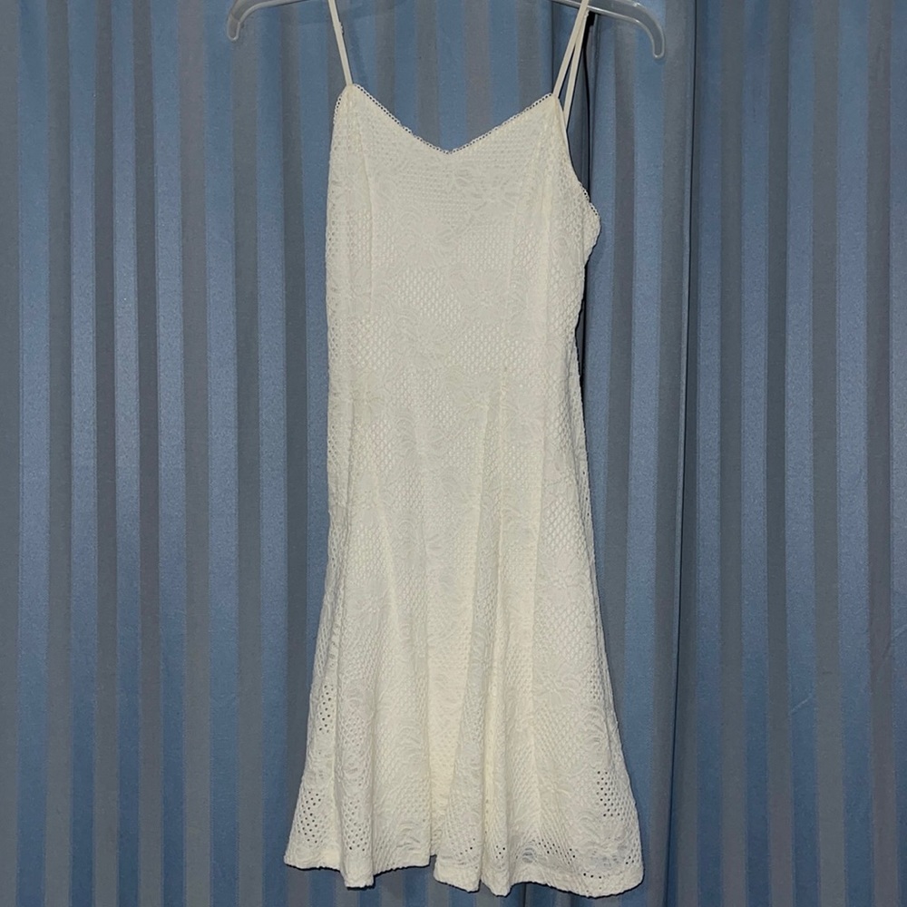 White floral dress medium